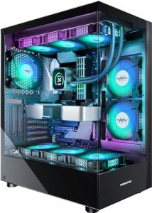 Mid Tower ATX Case with 6 ARGB Fans