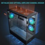 Mid Tower ATX Case with 6 ARGB Fans