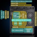 Mid Tower ATX Case with 6 ARGB Fans