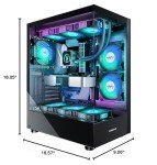 Mid Tower ATX Case with 6 ARGB Fans