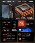 KAMRUI AM08PRO Mini Gaming PC with Ryzen 7