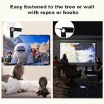 150-Inch 4K Foldable Projector Screen - Outdoor/Indoor