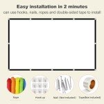 150-Inch 4K Foldable Projector Screen - Outdoor/Indoor