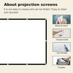 150-Inch 4K Foldable Projector Screen - Outdoor/Indoor