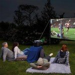 120-Inch Portable Projector Screen with Stand