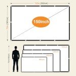 150-Inch 4K Foldable Projector Screen - Outdoor/Indoor
