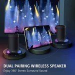 Comiso Waterproof Bluetooth Speaker with 360 HD Sound