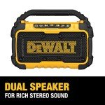 DEWALT 20V MAX Bluetooth Speaker with Phone Holder