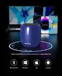 Compact Bluetooth Speaker with 360° Sound and Mic