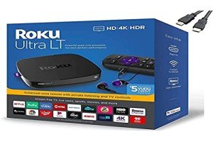 Roku Ultra LT 4K Streaming Media Player with Cable