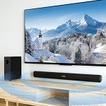RIOWOIS Wireless Bluetooth Sound Bar for TV