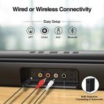 RIOWOIS Wireless Bluetooth Sound Bar for TV