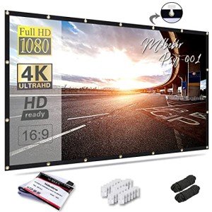 Mdbebbron 150-Inch Foldable Projection Screen 16:9
