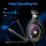 Versatile Gaming Headset with RGB Light and Mic