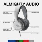 SteelSeries Arctis Nova 1P Gaming Headset - White