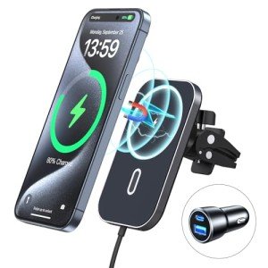 MagSafe Car Mount Charger with 360° Rotation