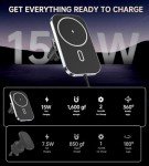 MagSafe Car Mount Charger with 360° Rotation