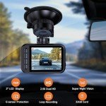 E-YEEGER 2.5K Dual Dash Cam with 32GB Card
