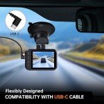 E-YEEGER 2.5K Dual Dash Cam with 32GB Card