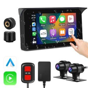 5-Inch Motorcycle Touchscreen with Wireless CarPlay