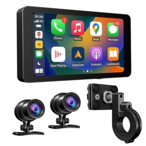 DeepMoto Motorcycle Dash Cam with GPS & HD Cameras