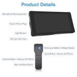 FancyTiger 5.5" Motorcycle Touch Screen Dashboard GPS