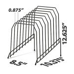 Heavy-Duty Black 8-Compartment Office Sorter