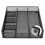 Amazon Basics Black Mesh Drawer Organizer