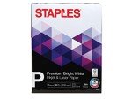 Staples Premium 8.5x11 Multipurpose Paper, 500 Sheets