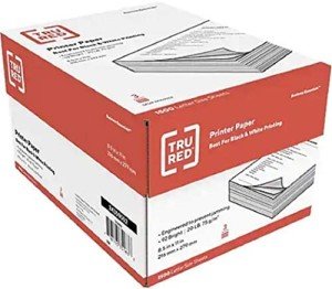 Tru Red 8.5x11 Printer Paper, 20 lbs, 92 Brightness