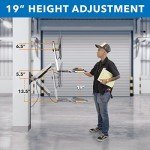 Mount-It! Sit Stand Wall Mount Workstation | Adjustable Height Stand Up Computer Station with Articulating Monitor Mount, Keyboard Tray, & CPU Holder | VESA Mount 75x75 and 100x100 | MI-7905