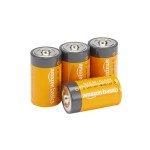 Amazon Basics 4-Pack D Cell Alkaline Batteries