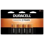 Duracell Power Plus 9V Alkaline Batteries - 4 Pack