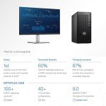 Dell OptiPlex 3000 Series Business Tower Desktop, Intel Core i9-12900K, 64GB RAM, 2TB SSD, DVD-RW, Display Port, RJ-45, HDMI, Wired KB & Mouse, Wi-Fi, Windows 11 Pro, Black
