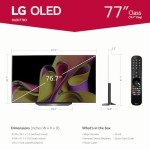 LG B3 Series 77-Inch Class OLED Smart TV OLED77B3PUA, 2023 - AI-Powered 4K TV, Alexa Built-in, Black