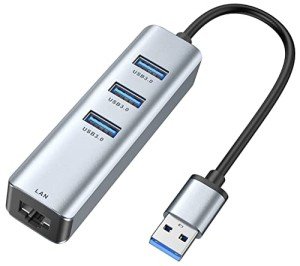 USB 3.0 Hub with Gigabit Ethernet Adapter