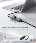 USB to Ethernet Adapter - 4-in-1 Hub