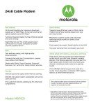 Motorola MB7621 DOCSIS 3.0 Cable Modem
