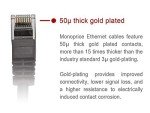 Monoprice Cat6 2ft Ethernet Patch Cable - Black