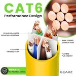 GearIT Cat 6 Ethernet Cable - 6 ft, 24-Pack