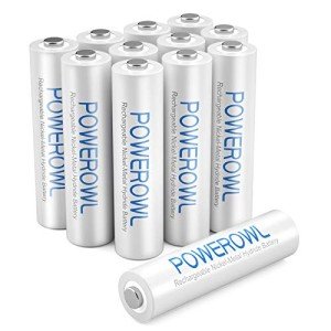 High Capacity Rechargeable AAA Batteries - 12 Pack