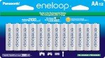 Panasonic Eneloop AA Rechargeable Battery Pack (12)