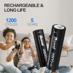 BONAI 2800mAh Rechargeable AA Batteries – 24 Pack