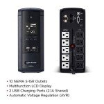 CyberPower 1000VA LCD UPS System with 10 Outlets