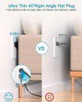 Ultra Thin Power Strip with 8 Outlets & USB Ports