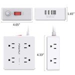 Surge Protector Power Strip with 8 Outlets & USBs