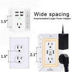POWRUI 6-Outlet Surge Protector with USB Ports