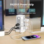 Surge Protector Power Strip Tower with USB Ports