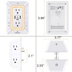 POWRUI 6-Outlet Surge Protector with USB Ports