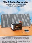 MARBERO 111Wh Portable Solar Generator with Panel